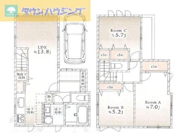 大和田貸家の物件間取画像